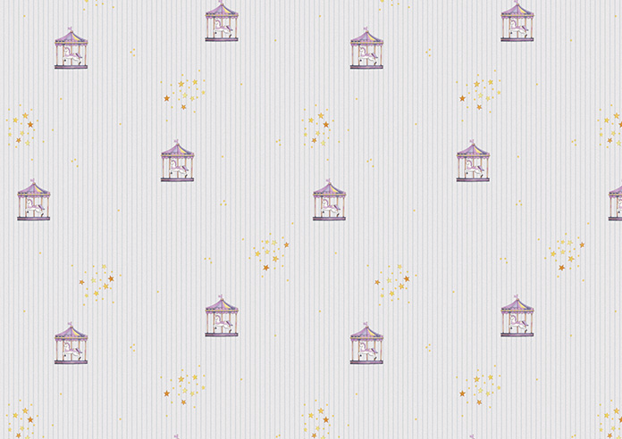 Merrily, Merry Small Violet - Made to Measure Curtains - Image 8
